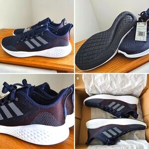 Adidas Men's FluidFlow 2.0 with Alpha Bounce Cushioning Running Shoes-Navy Blue